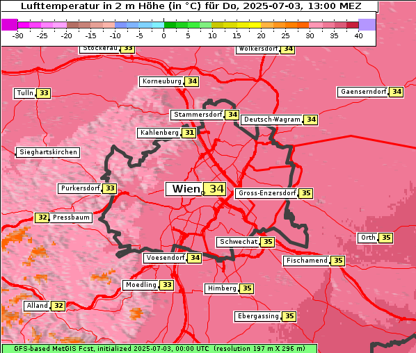 Temperatur, 3. 7. 2025