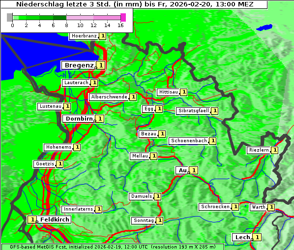Niederschlag, 20. 2. 2026