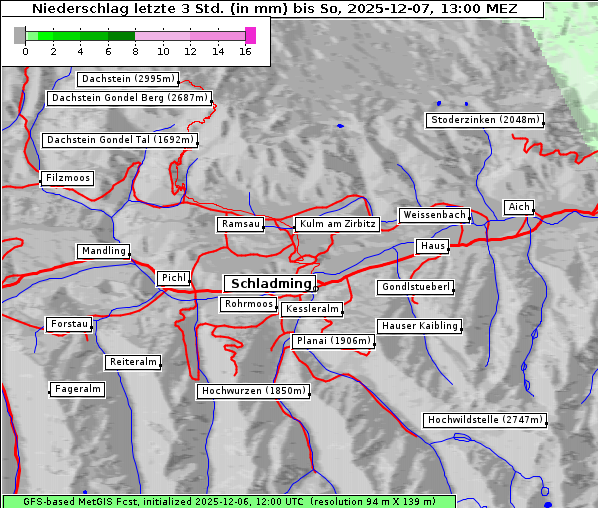 Niederschlag, 7. 12. 2025
