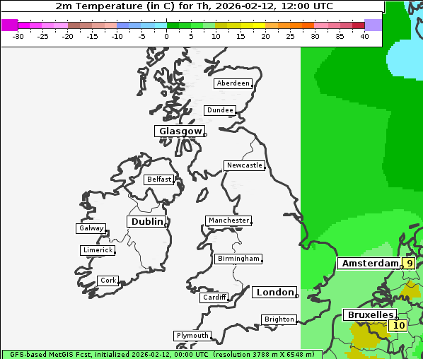 Temperatur, 12. 2. 2026