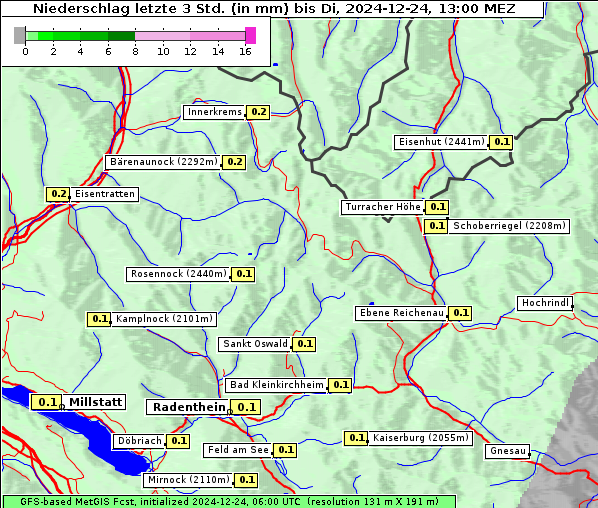 Niederschlag, 24. 12. 2024