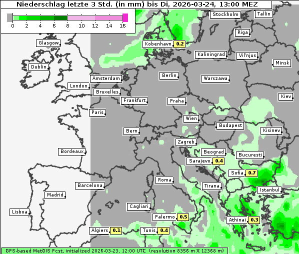 Niederschlag, 24. 3. 2026