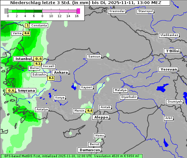 Niederschlag, 11. 11. 2025