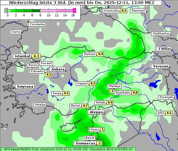 Niederschlag, 11. 12. 2025