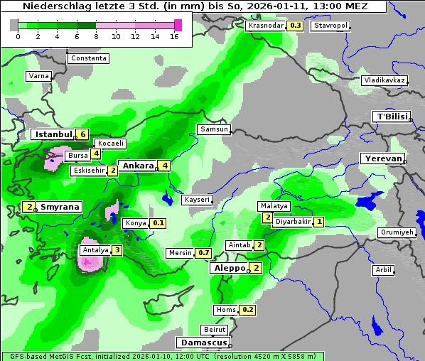 Niederschlag, 11. 1. 2026