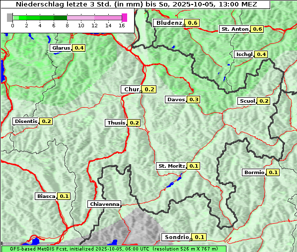 Niederschlag, 5. 10. 2025