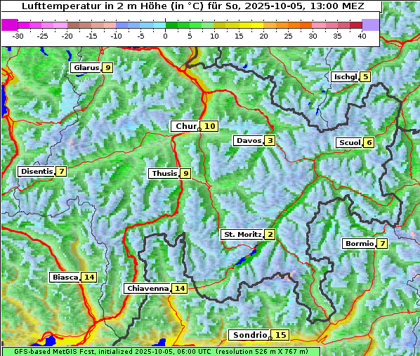 Temperatur, 5. 10. 2025