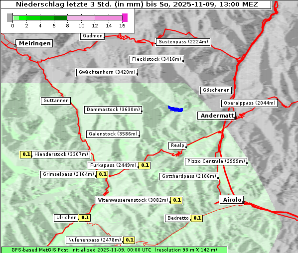 Niederschlag, 9. 11. 2025