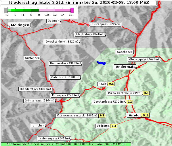 Niederschlag, 8. 2. 2026
