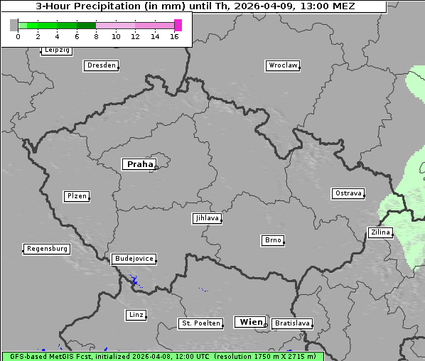 Niederschlag, 9. 4. 2026