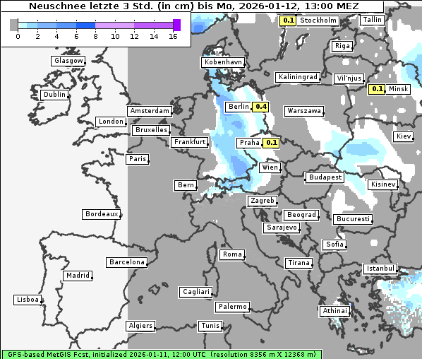 Neuschnee, 12. 1. 2026