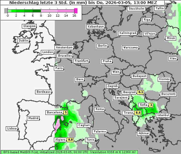 Niederschlag, 5. 3. 2026