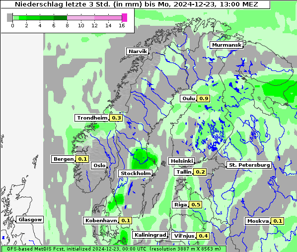 Niederschlag, 23. 12. 2024