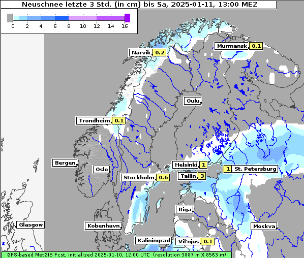 Neuschnee, 11. 1. 2025