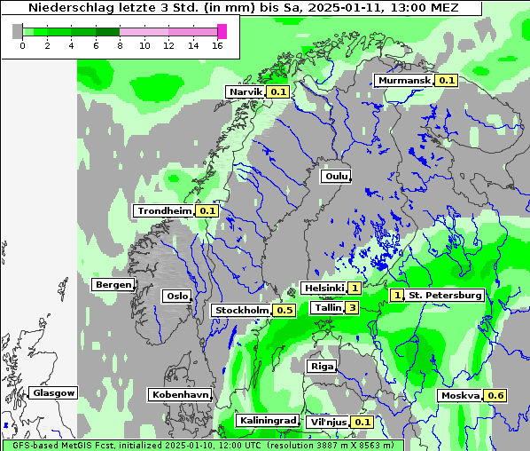 Niederschlag, 11. 1. 2025