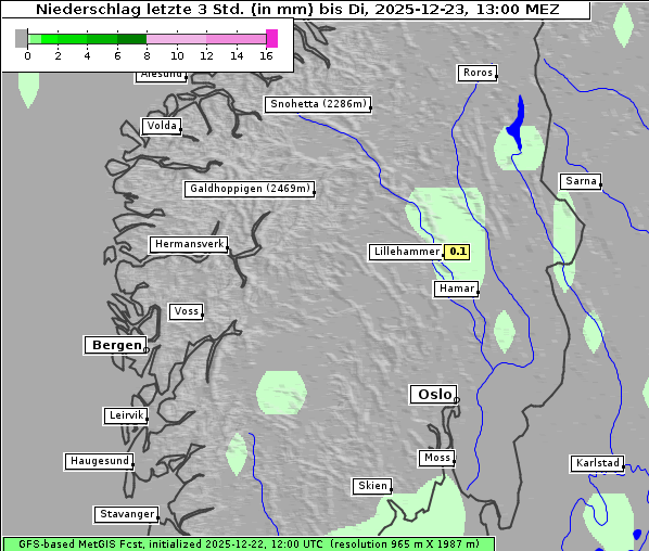 Niederschlag, 23. 12. 2025