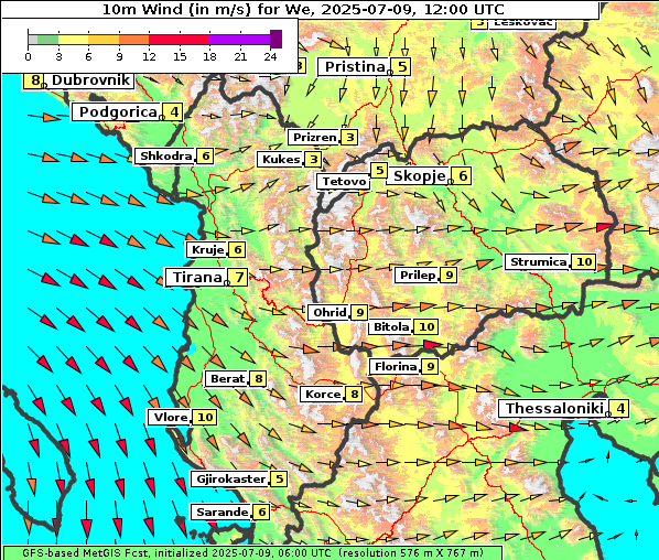 Wind, 9. 7. 2025