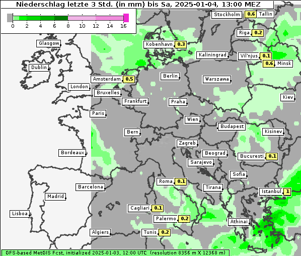Niederschlag, 4. 1. 2025