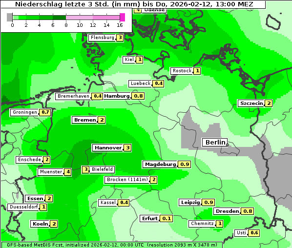 Niederschlag, 12. 2. 2026