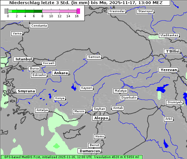 Niederschlag, 17. 11. 2025