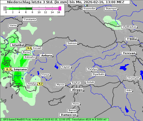 Niederschlag, 16. 2. 2026