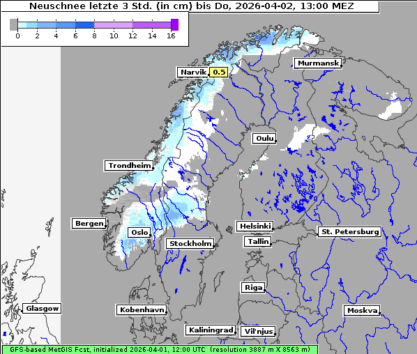 Neuschnee, 2. 4. 2026