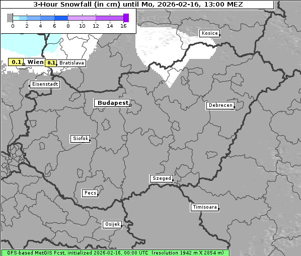 Neuschnee, 16. 2. 2026
