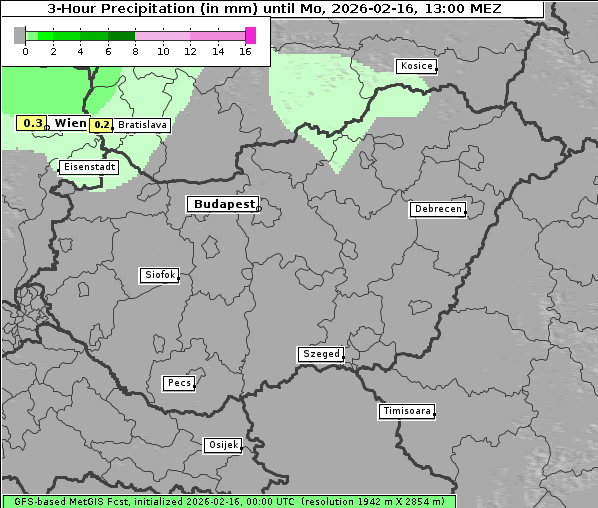 Niederschlag, 16. 2. 2026