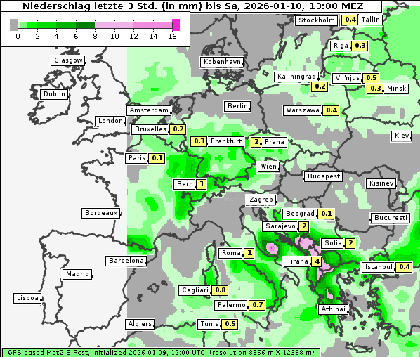 Niederschlag, 10. 1. 2026