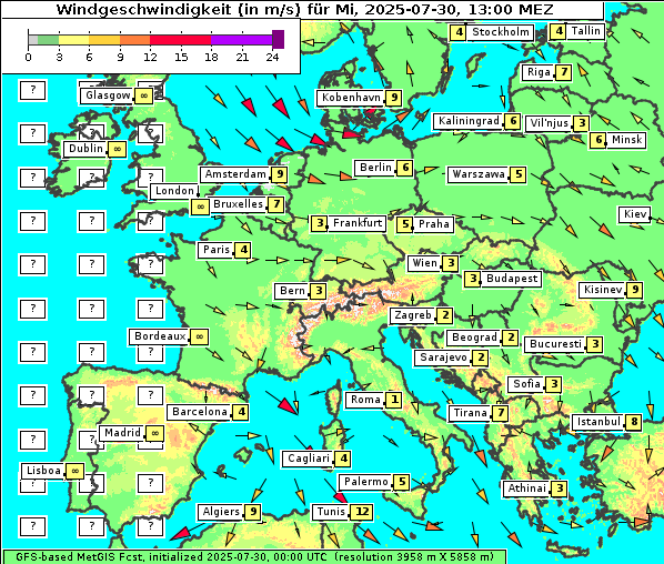 Wind, 30. 7. 2025