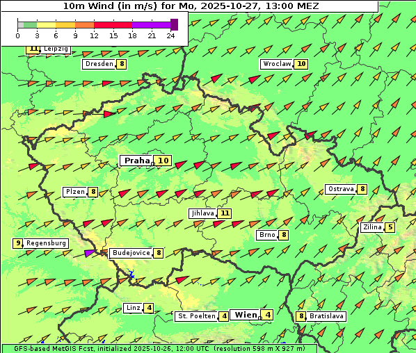 Wind, 27. 10. 2025
