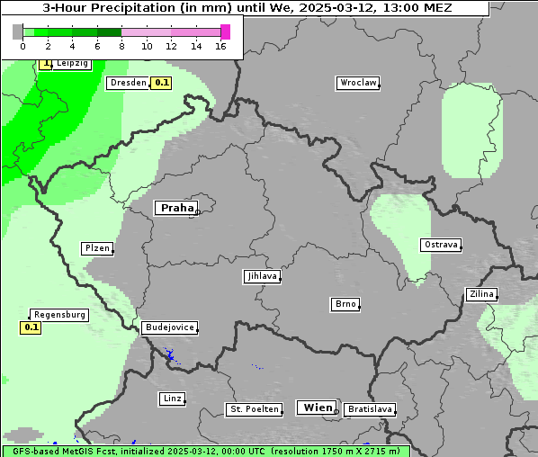 Niederschlag, 12. 3. 2025