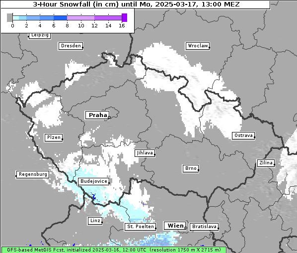 Neuschnee, 17. 3. 2025