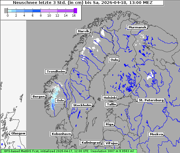 Neuschnee, 18. 4. 2026