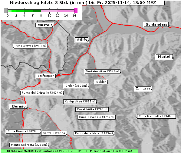 Niederschlag, 14. 11. 2025
