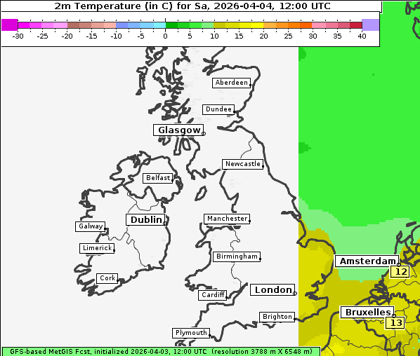 Temperatur, 4. 4. 2026