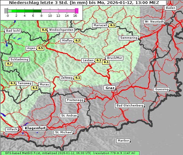 Niederschlag, 12. 1. 2026