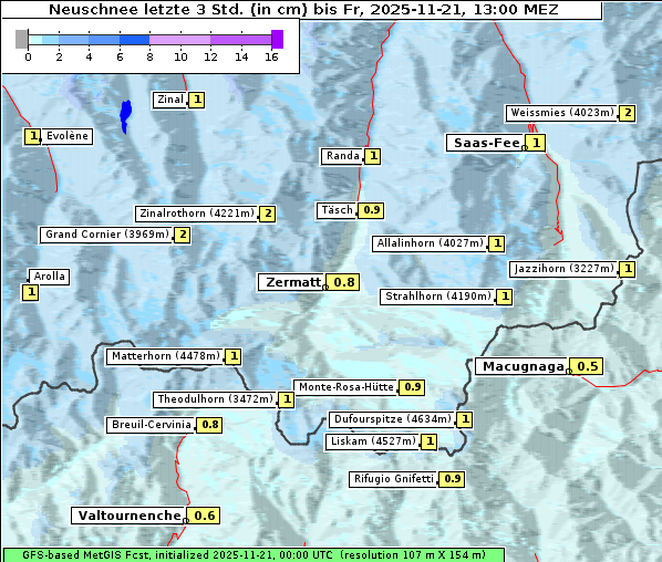 Neuschnee, 21. 11. 2025