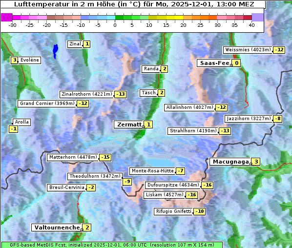 Temperatur, 1. 12. 2025