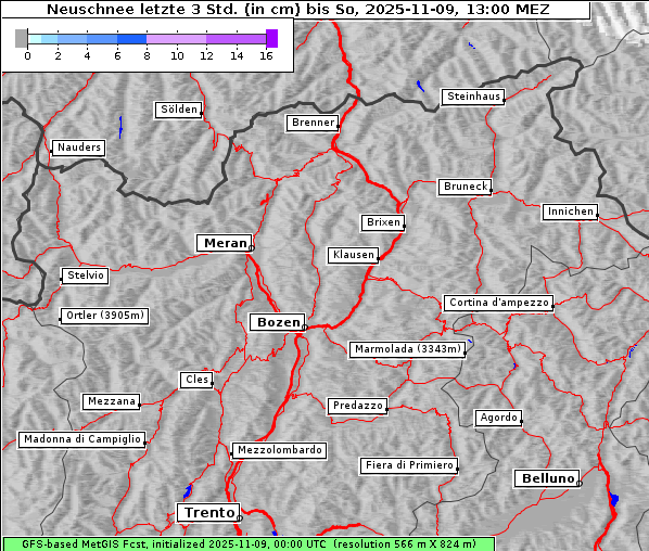 Neuschnee, 9. 11. 2025