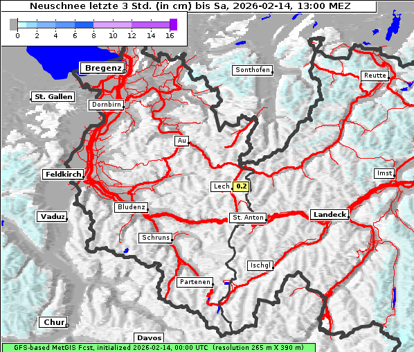 Neuschnee, 14. 2. 2026