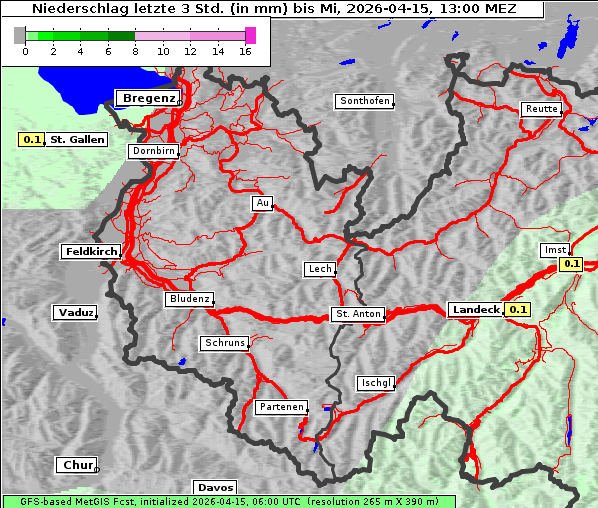 Niederschlag, 15. 4. 2026