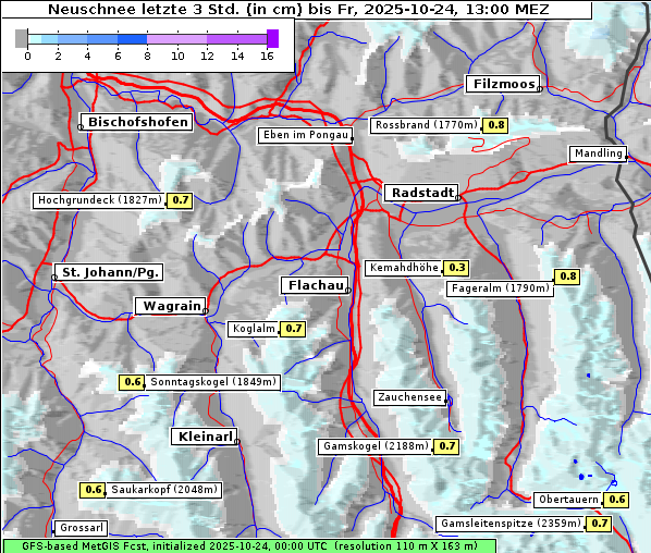 Neuschnee, 24. 10. 2025