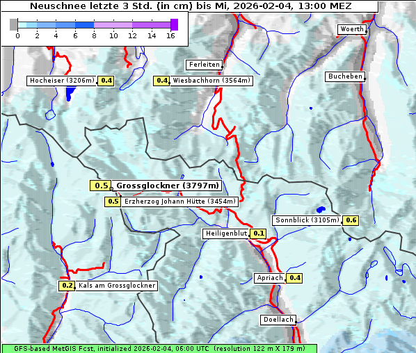 Neuschnee, 4. 2. 2026