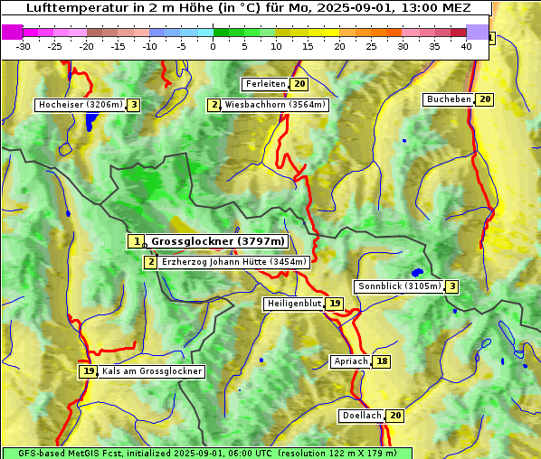 Temperatur, 1. 9. 2025