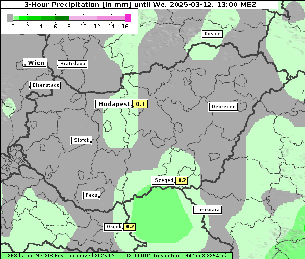 Niederschlag, 12. 3. 2025