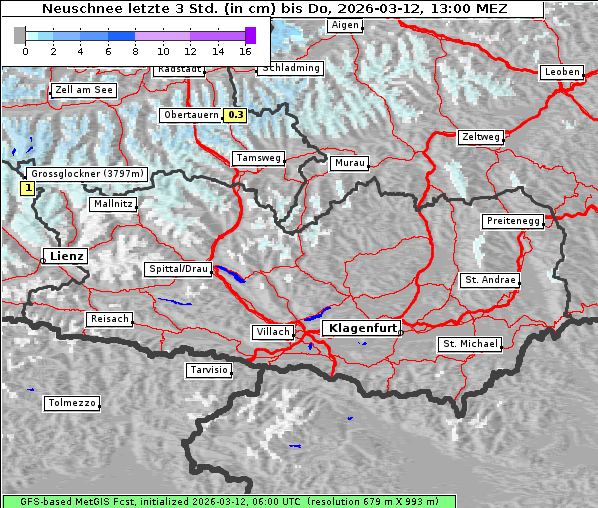 Neuschnee, 12. 3. 2026