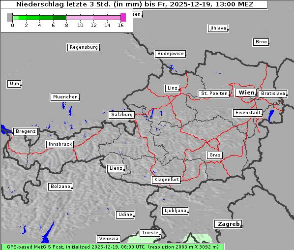 Niederschlag, 19. 12. 2025