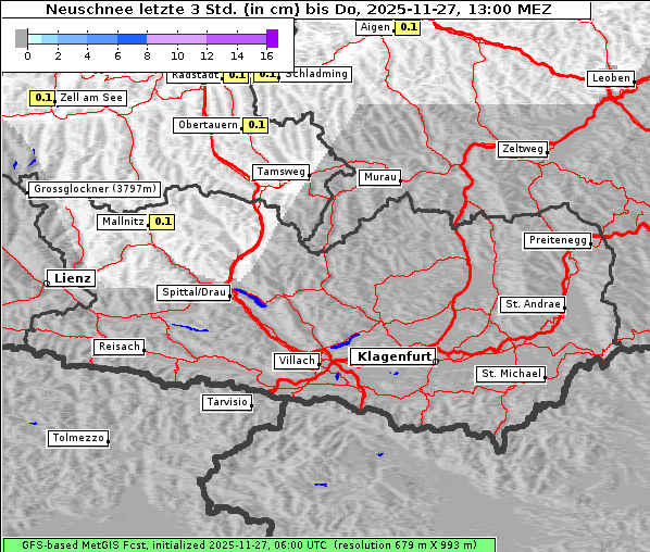 Neuschnee, 27. 11. 2025