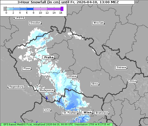 Neuschnee, 10. 4. 2026